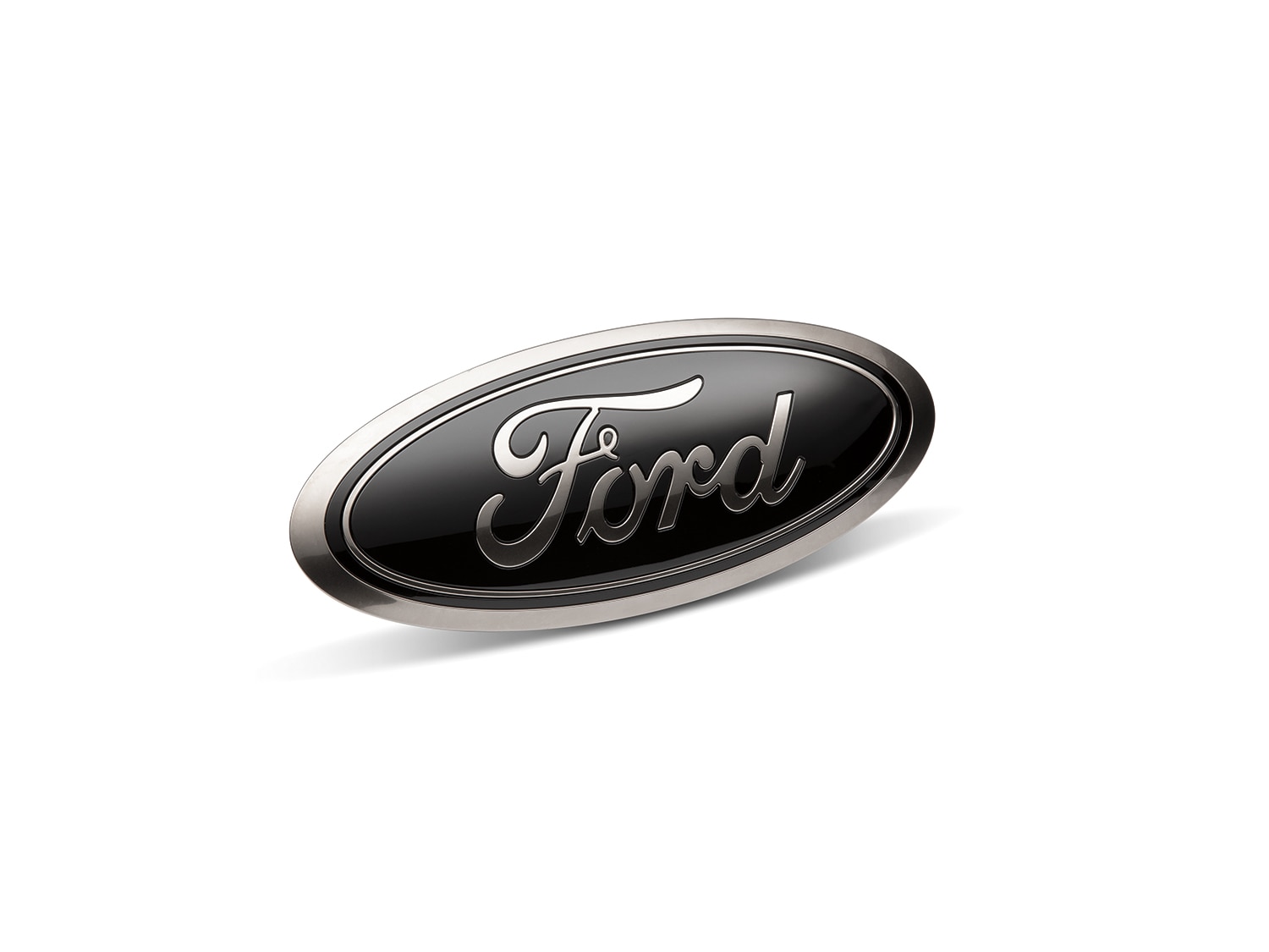 Super Duty 2020-2021 Smoke Chrome Black Ford Oval Emblems w/ Camera  Provision
