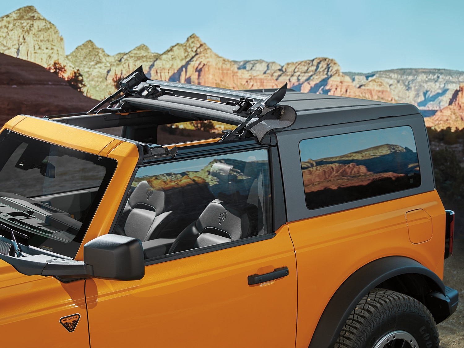 Trektop® Slantback Soft Top; Exc. Raptor - Ford 2021-24 Bronco