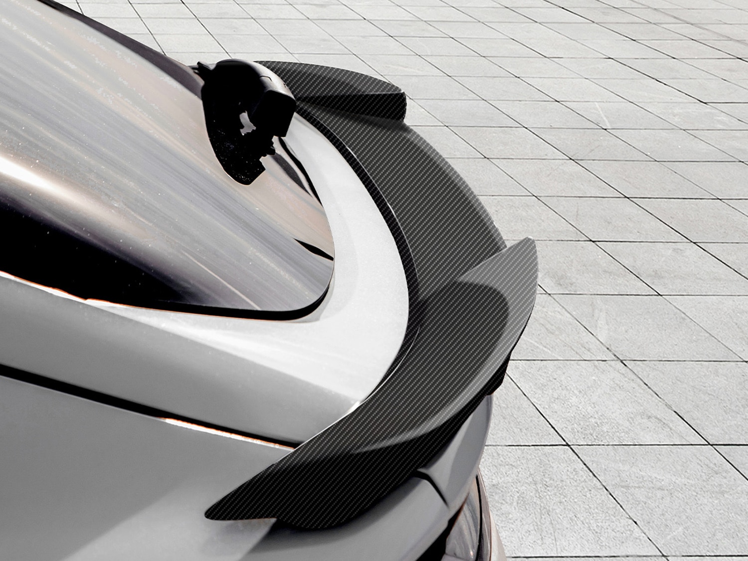 Mustang Mach-E 2021-2023 Air Design® Carbon Fiber Rear Deck Spoiler for GT,  SEL, and Titanium Models